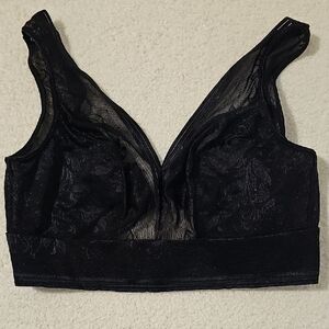 Wacoal Black Sheer Net Effect Soft Cup Women's Bra Wireless 34
